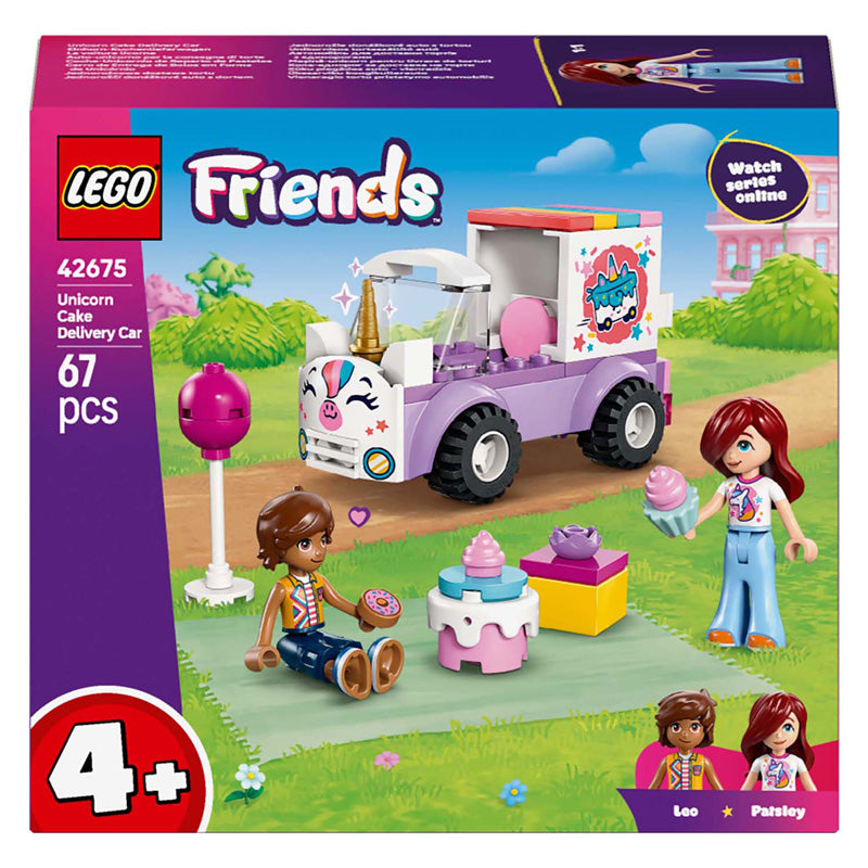 Afbeelding laden in galerijviewer, Lego friends eenhoorn taartenbezorgauto
