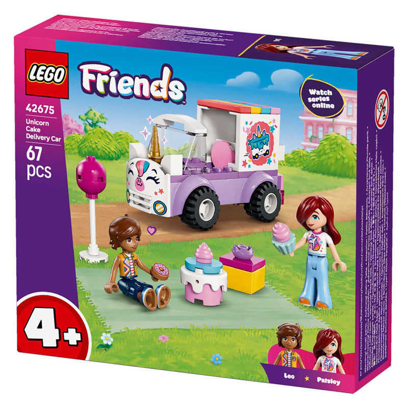 Afbeelding laden in galerijviewer, Lego friends eenhoorn taartenbezorgauto
