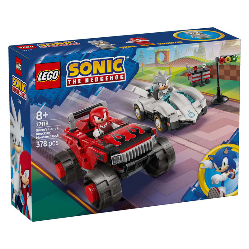 Afbeelding laden in galerijviewer, Lego sonic the hedgehog 77118 silvers auto vs. knuckles' monstertruck
