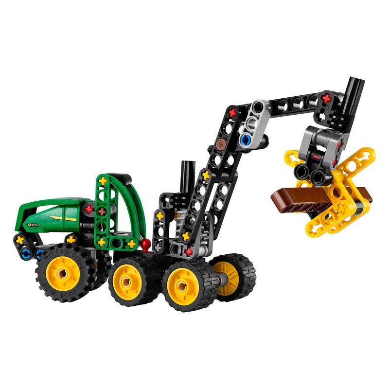 Afbeelding laden in galerijviewer, Lego ® technic john deere 1470h houtoogstmachine - werkende klauw en boomstam - modelbouwspeelgoed - 42218

