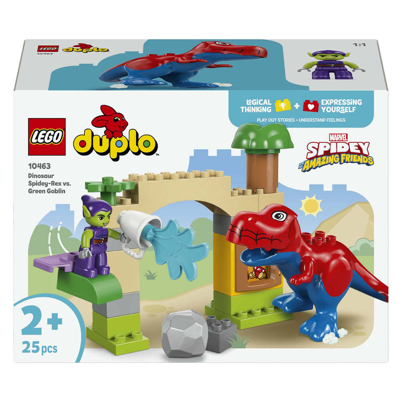 Afbeelding laden in galerijviewer, Lego duplo 10463 dinosaurus spidey-rex vs. green goblin
