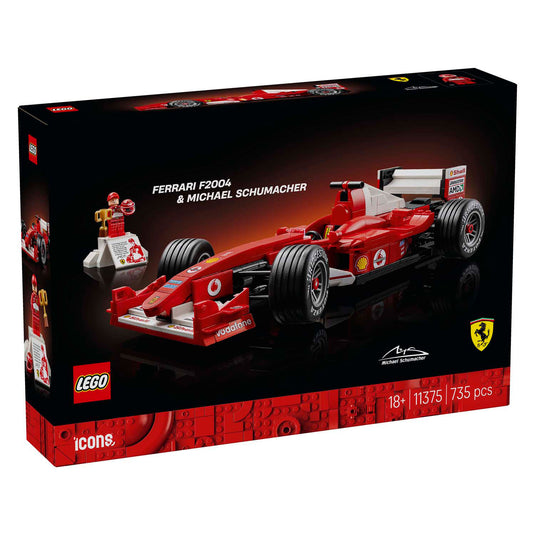 Lego icons ferrari f2004 en michael schumacher - 11375
