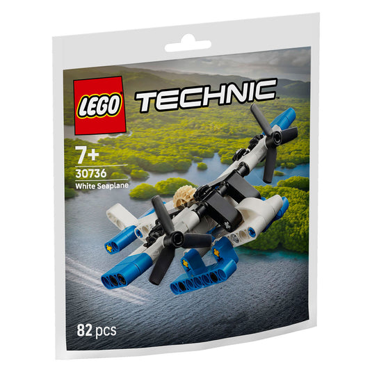 Lego technic 30736 wit watervliegtuig