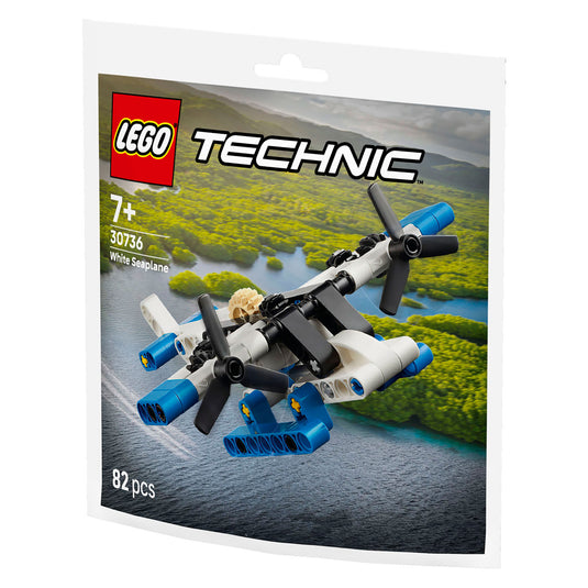 Lego technic 30736 wit watervliegtuig