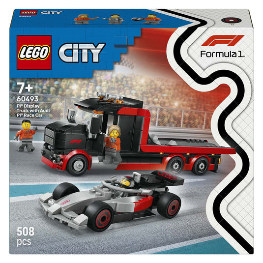 Lego ® city f1® displaytruck met audi f1® racewagen - 60493
