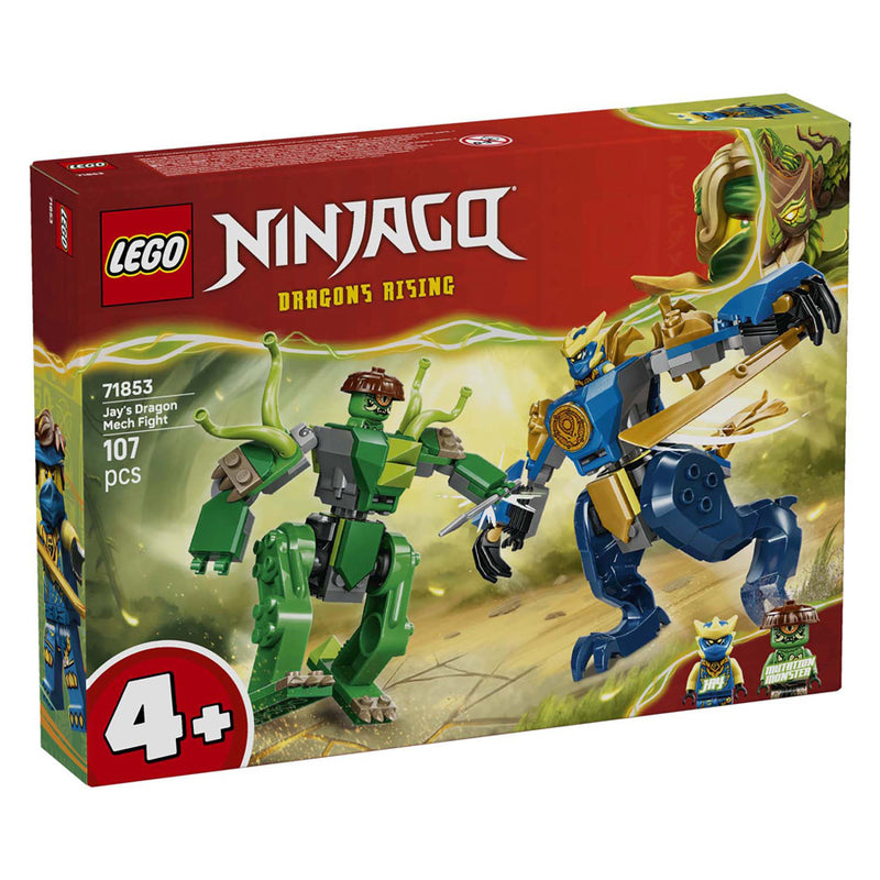 Afbeelding laden in galerijviewer, Lego ® ninjago® - jay's drakenmechastrijd - speelgoedmecha - speelset met 2 minifiguren - 71853

