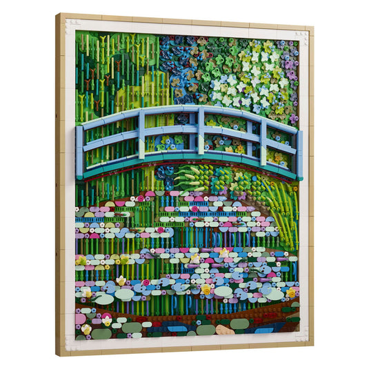 Lego ® art claude monet – brug over een vijver met waterlelies 31220