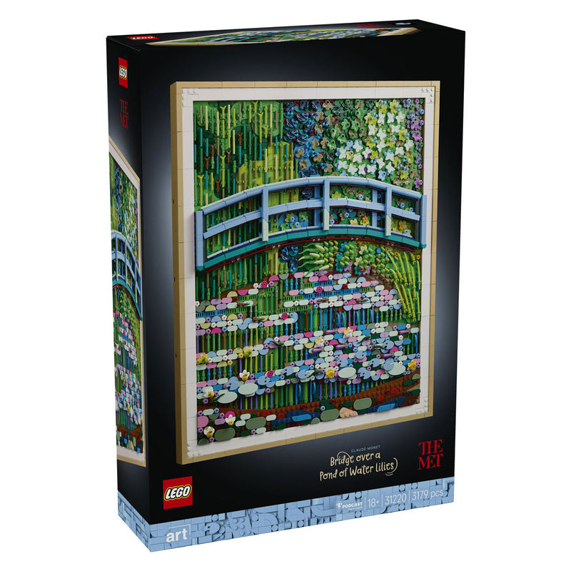 Afbeelding laden in galerijviewer, Lego ® art claude monet – brug over een vijver met waterlelies 31220
