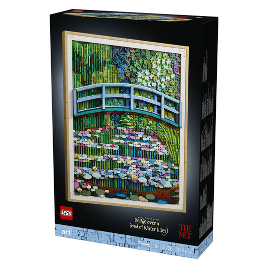 Lego ® art claude monet – brug over een vijver met waterlelies 31220