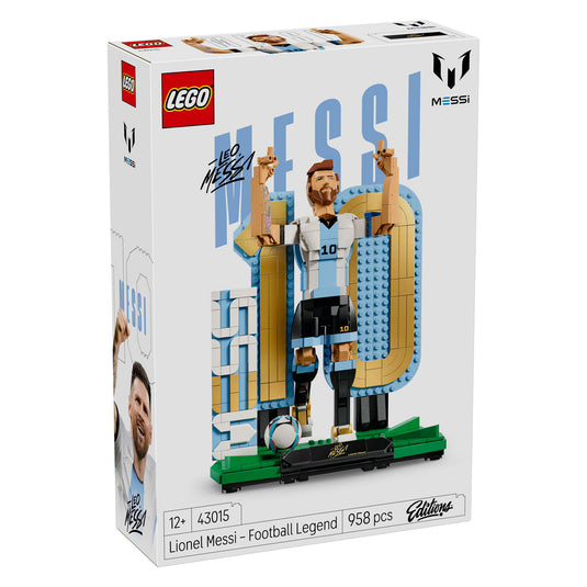 Lego editions lionel messi – voetballegende voetbal speelgoed voor kinderen - 43015