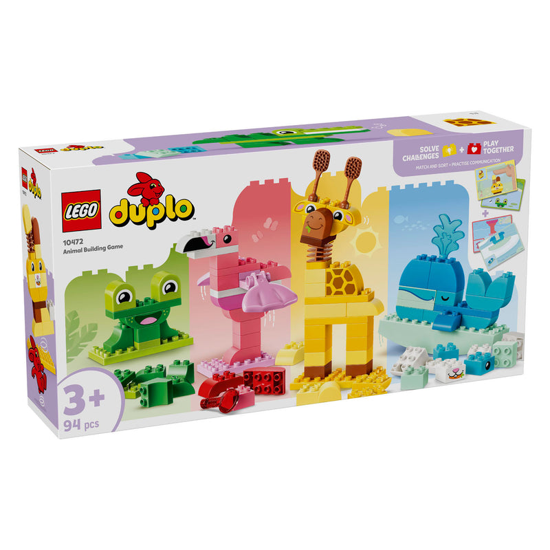 Afbeelding laden in galerijviewer, Lego duplo dierenbouwspel educatief montessori speelgoed voor kinderen met dieren figuren 10472

