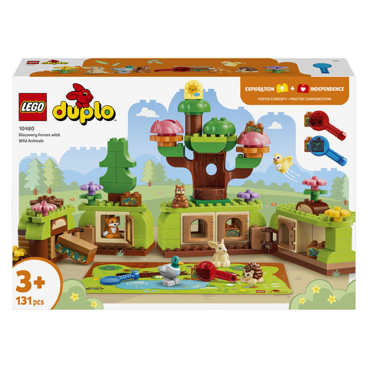 Lego duplo ontdekkingsbos met wilde dieren speelgoed voor kinderen en kinderkamer decoratie 10480