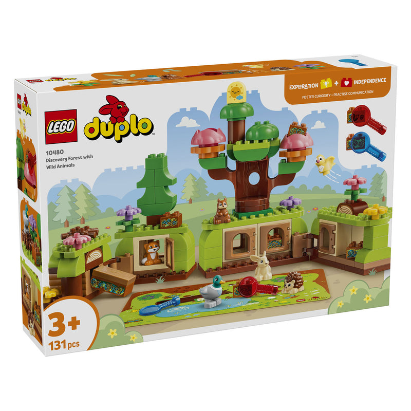 Afbeelding laden in galerijviewer, Lego duplo ontdekkingsbos met wilde dieren speelgoed voor kinderen en kinderkamer decoratie 10480

