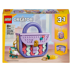 Lego creator 3in1 stijlvolle tas met opbergruimte, koffer en opbergdoosje speelgoed 31391