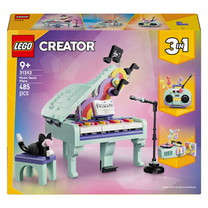 Lego creator 3in1 piano met kat en radio en platenspeler speelgoed voor kinderen 31392