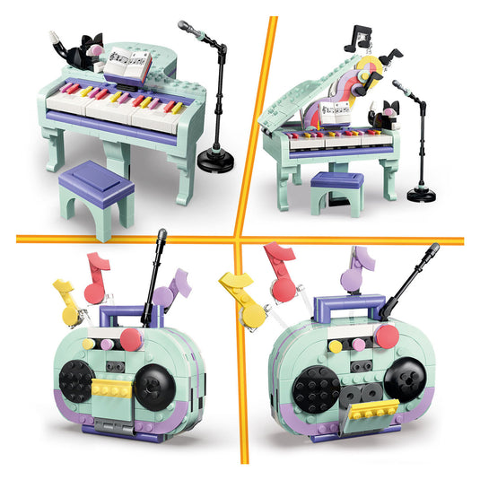 Lego creator 3in1 piano met kat en radio en platenspeler speelgoed voor kinderen 31392