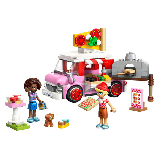 Lego friends pizzatruck speelgoed voor kinderen vanaf 6 jaar met 2 poppetjes 42694