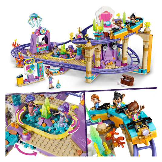 Lego friends zeemeerminnenachtbaan pretpark speelgoed voor kinderen met poppetjes 42703