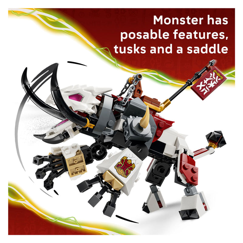 Afbeelding laden in galerijviewer, Lego ninjago 71863 zilvar en grimtak het drakenbeest
