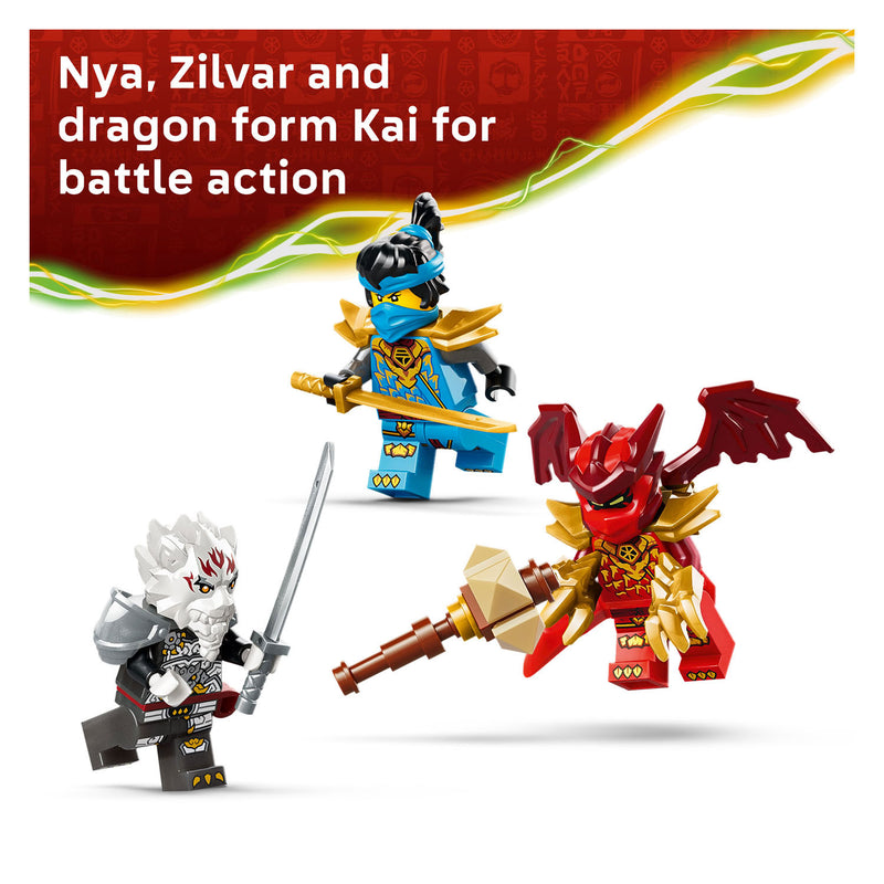 Afbeelding laden in galerijviewer, Lego ninjago 71863 zilvar en grimtak het drakenbeest
