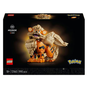 Lego pokémon - arcanine pokémon dieren figuur bouwpakket voor volwassenen en woondecoratie - 72160