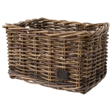 Fastrider zeno rotan fietsmand - bruin - 17l - handgemaakt