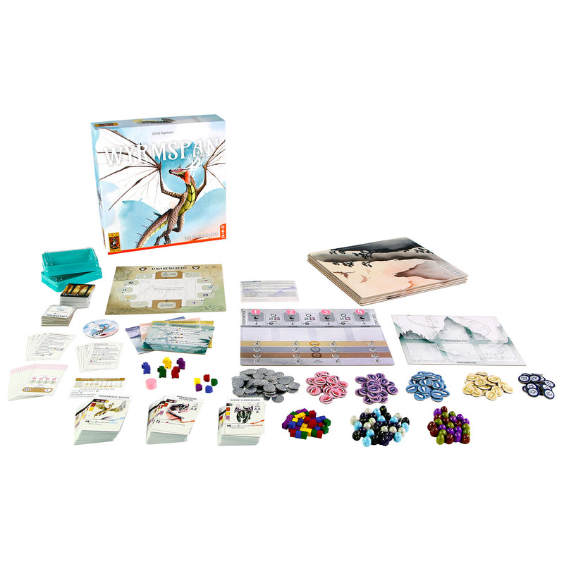 Afbeelding laden in galerijviewer, 999games 999 games wyrmspan bordspel (nederlands, 1 - 5 spelers, 90 minuten, vanaf 14 jaar)
