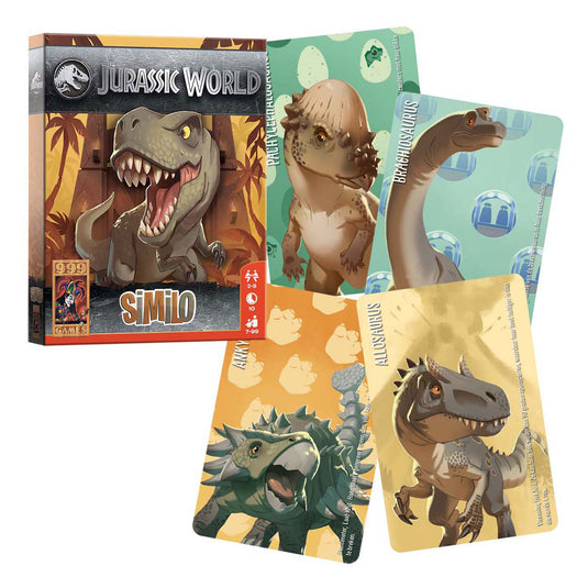 999games 999 games similo: jurassic world kaartspel (nederlands, 2 - 8 spelers, 10 minuten, vanaf 7 jaar)