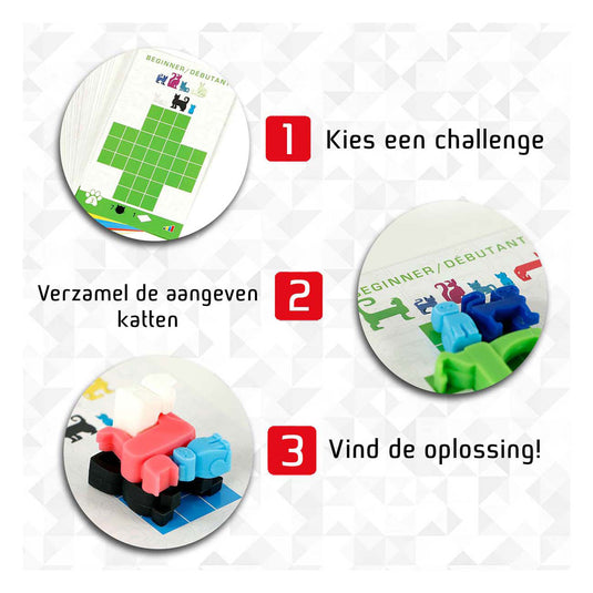 999games 999 games cat stax denkspel (nederlands, 1 speler, vanaf 7 jaar, 44 opdrachten)