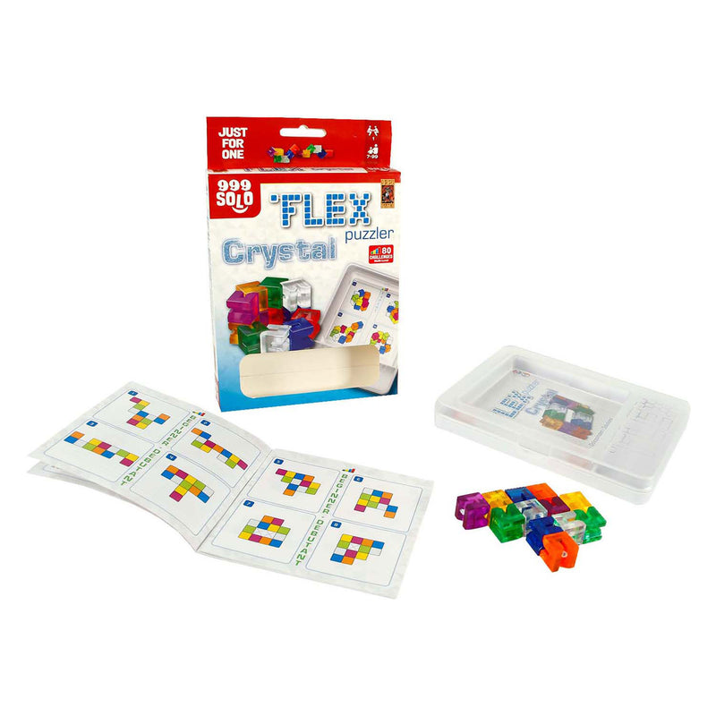 Afbeelding laden in galerijviewer, 999games 999 games flex puzzler crystal denkspel (nederlands, 1 speler, vanaf 7 jaar, 80 opdrachten)
