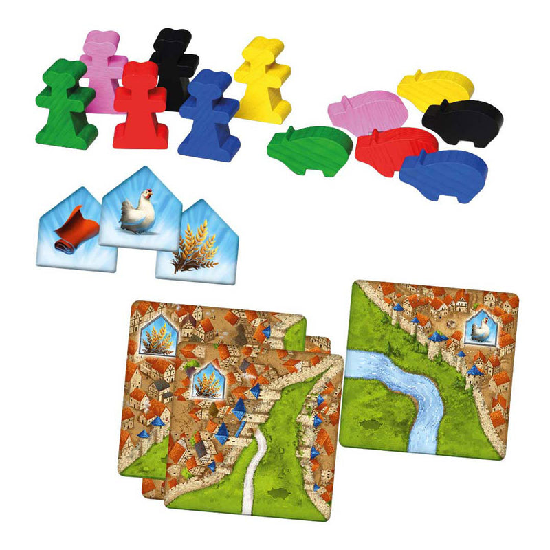 Afbeelding laden in galerijviewer, 999games 999 games carcassonne kooplieden bouwmeesters uitbreiding
