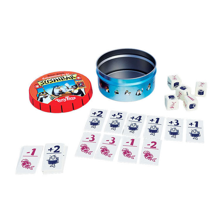 Afbeelding laden in galerijviewer, 999-games spel tiny tins geharrewar in de sushibar | 2 stuks
