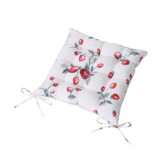 Boltze home zitkussen aardbei 'emily' polyester 40x40x7cm