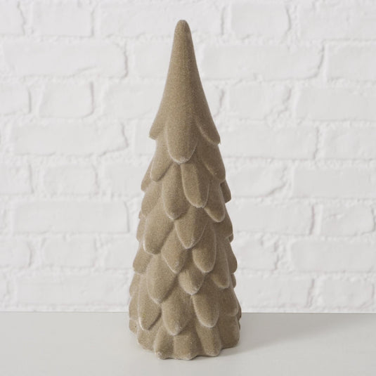 Boltze home decoratief kerstboom 2-delig h22 cm polyresin beige
