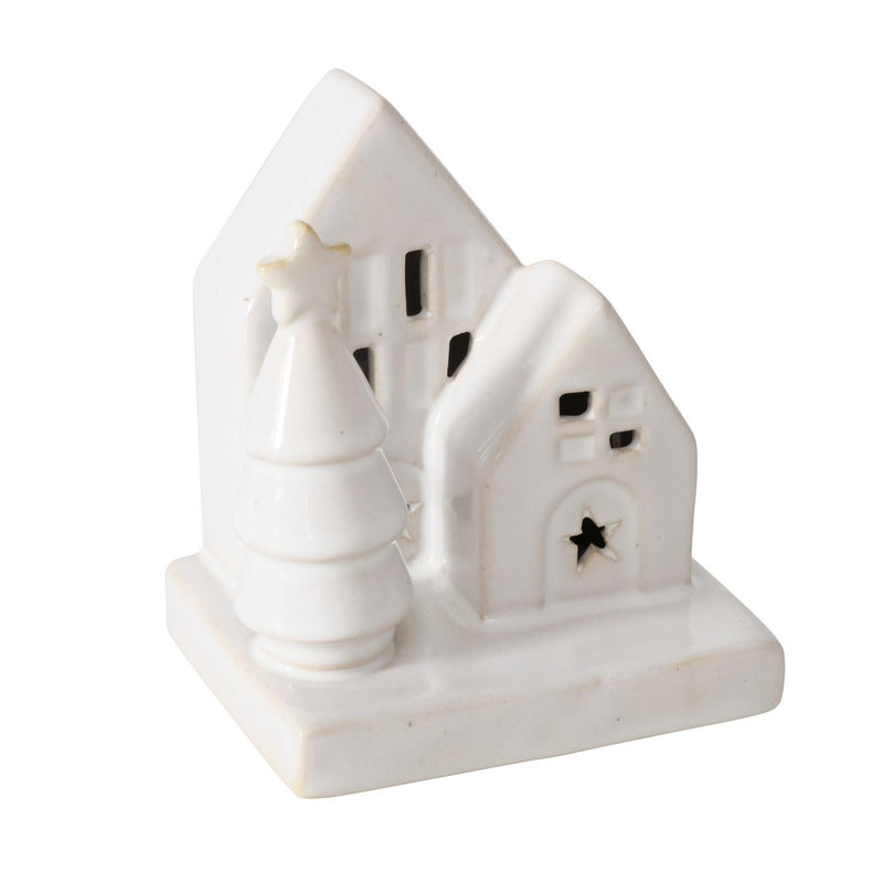 Afbeelding laden in galerijviewer, Boltze home deco huisje cristo steen met led h10cm
