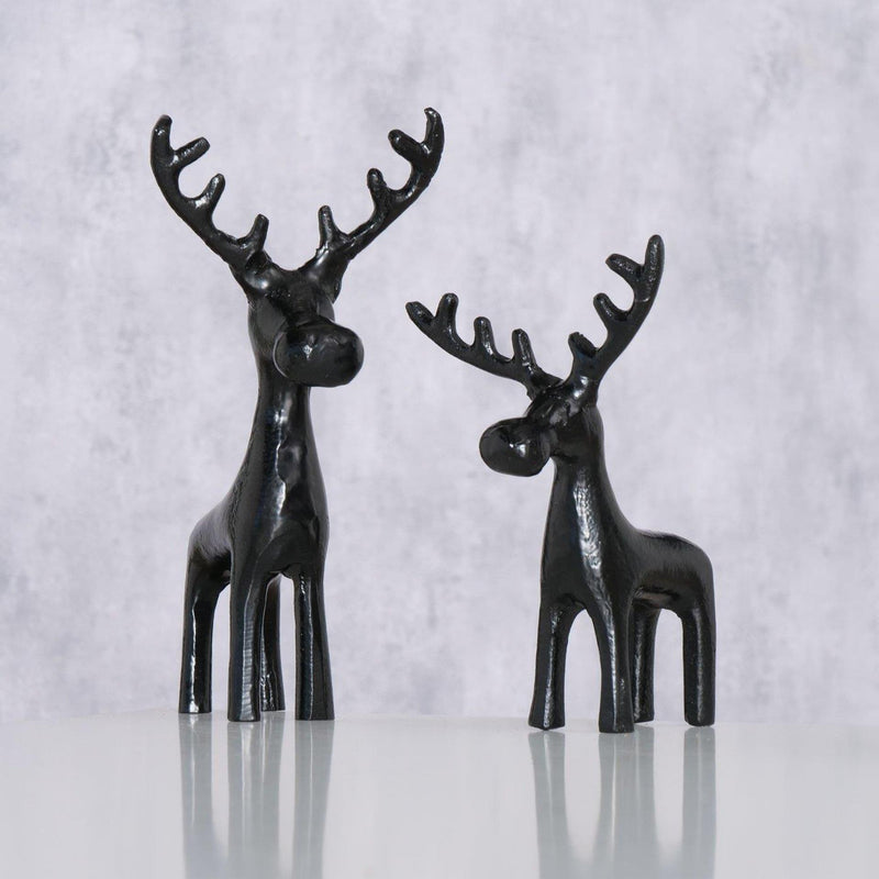 Afbeelding laden in galerijviewer, Boltze home figuur eland zwart 2-delig

