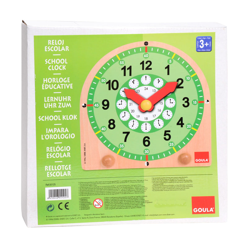 Afbeelding laden in galerijviewer, Goula Houten Learning Klok

