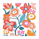 Duni servetten vibrant bloom 3-laags tissue 33x33cm