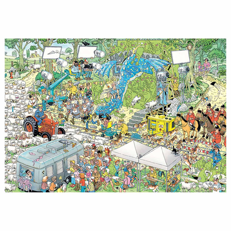 Afbeelding laden in galerijviewer, Jumbo jan van haasteren legpuzzel - de filmset, 2000st.
