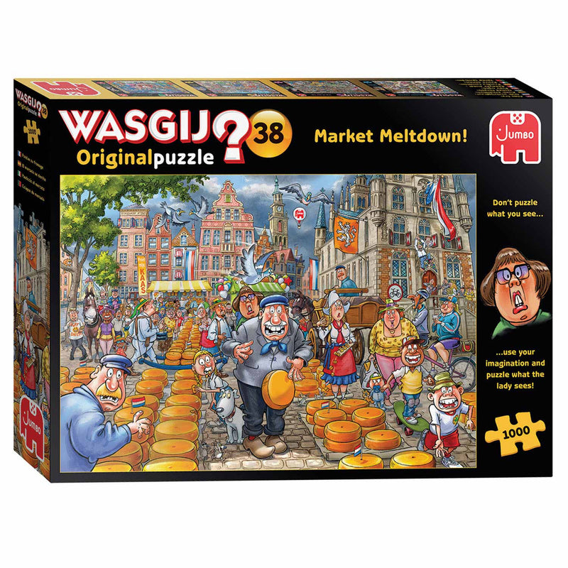 Afbeelding laden in galerijviewer, Jumbo - legpuzzel Wasgij Kaasalarm 1000 stukjes
