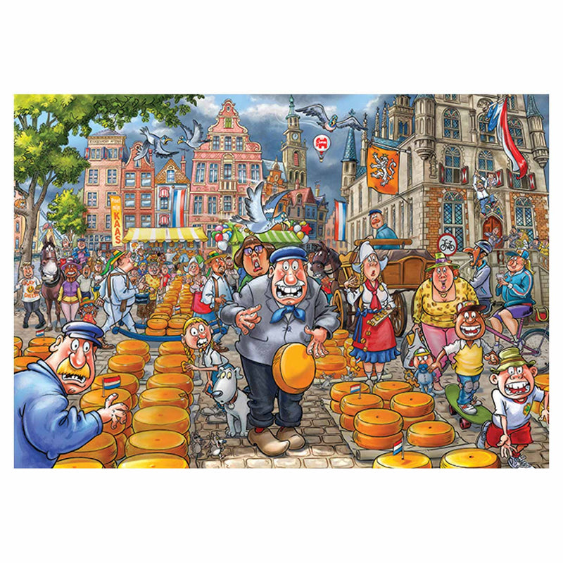 Afbeelding laden in galerijviewer, Jumbo - legpuzzel Wasgij Kaasalarm 1000 stukjes
