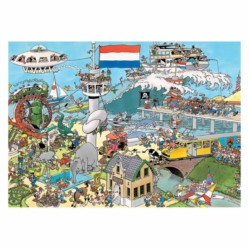 Afbeelding laden in galerijviewer, Jan van Haasteren Legpuzzel Traffic Chaos, 2x1000st.
