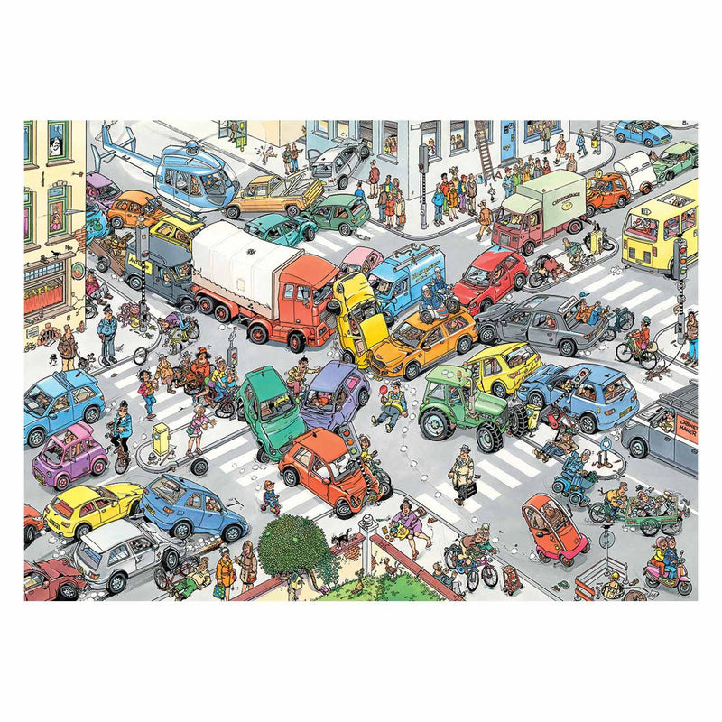 Afbeelding laden in galerijviewer, Jan van Haasteren Legpuzzel Traffic Chaos, 2x1000st.
