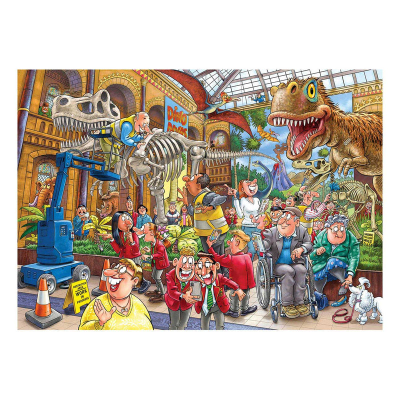 Afbeelding laden in galerijviewer, Jumbo Wasgij Mystery 24 - Paniek in het museum, 1000st.

