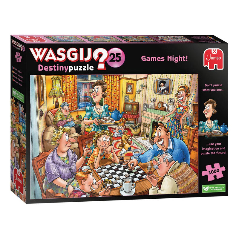 Afbeelding laden in galerijviewer, Jumbo Wasgij Destiny 25 puzzel Spelletjesavond, 1000st.

