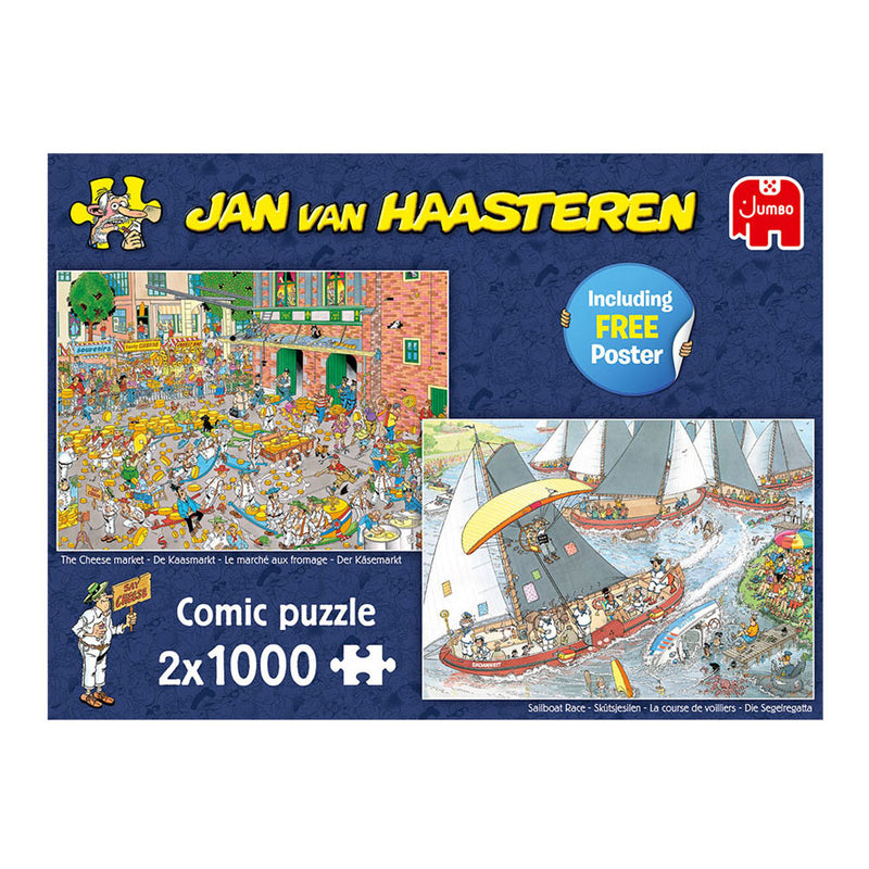 Afbeelding laden in galerijviewer, Jan van haasteren legpuzzel - hollandse tradities, 2x1000st.
