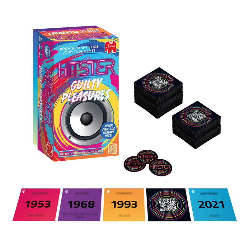 Afbeelding laden in galerijviewer, Jumbo hitster guilty pleasures – nederlandstalig muziekspel – foute hits – partyspel – actiespel
