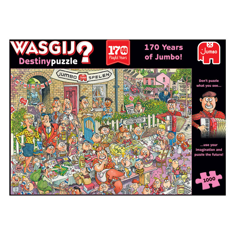 Afbeelding laden in galerijviewer, Jumbo Wasgij Destiny Legpuzzel 170 Jaar Special. 1000st.
