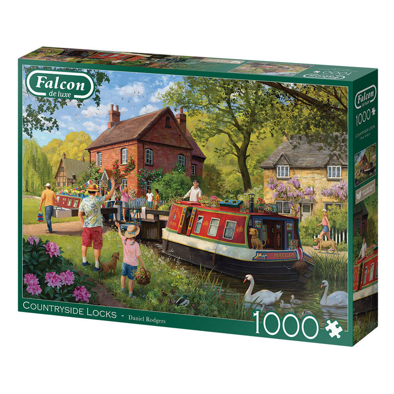 Afbeelding laden in galerijviewer, Jumbo falcon legpuzzzel - countryside locks, 1000st.
