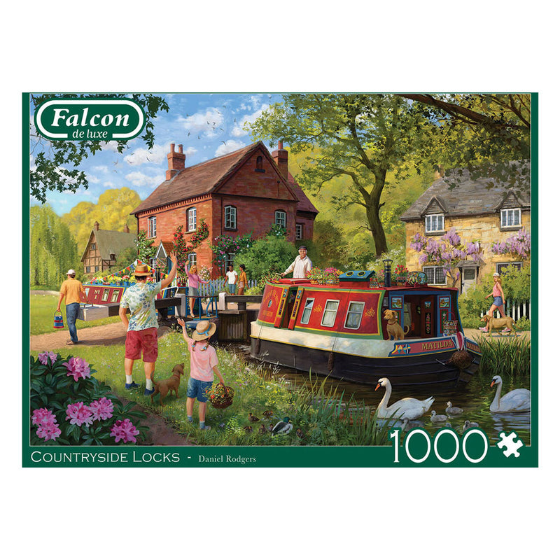 Afbeelding laden in galerijviewer, Jumbo falcon legpuzzzel - countryside locks, 1000st.
